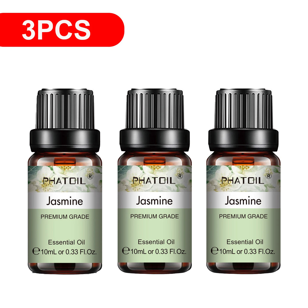 PHATOIL 3-Pack Essential Oils Gift Set | 10ml Aromatherapy Oils