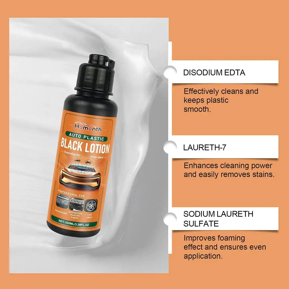 Car Plastic Restorer Spray – Deep Clean & Hydrophobic Coat