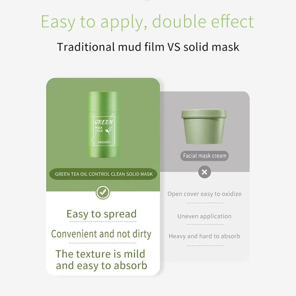 Green Tea Cleansing Stick Mask – Pore Minimizer & Blackhead Remover Face Cleansing Mask Oasis Select