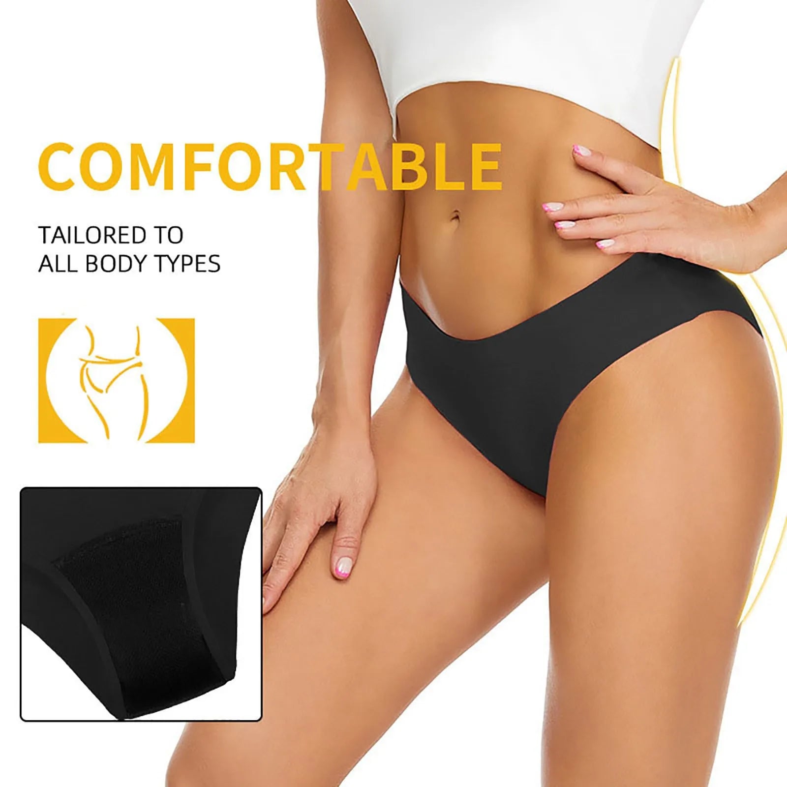 Swimwear Menstrual Leakproof Bikini Bottom Absorbent Pants High Waist Swimming Trunks For Teenagers Women Sexy Simple bikinis Oasis Select