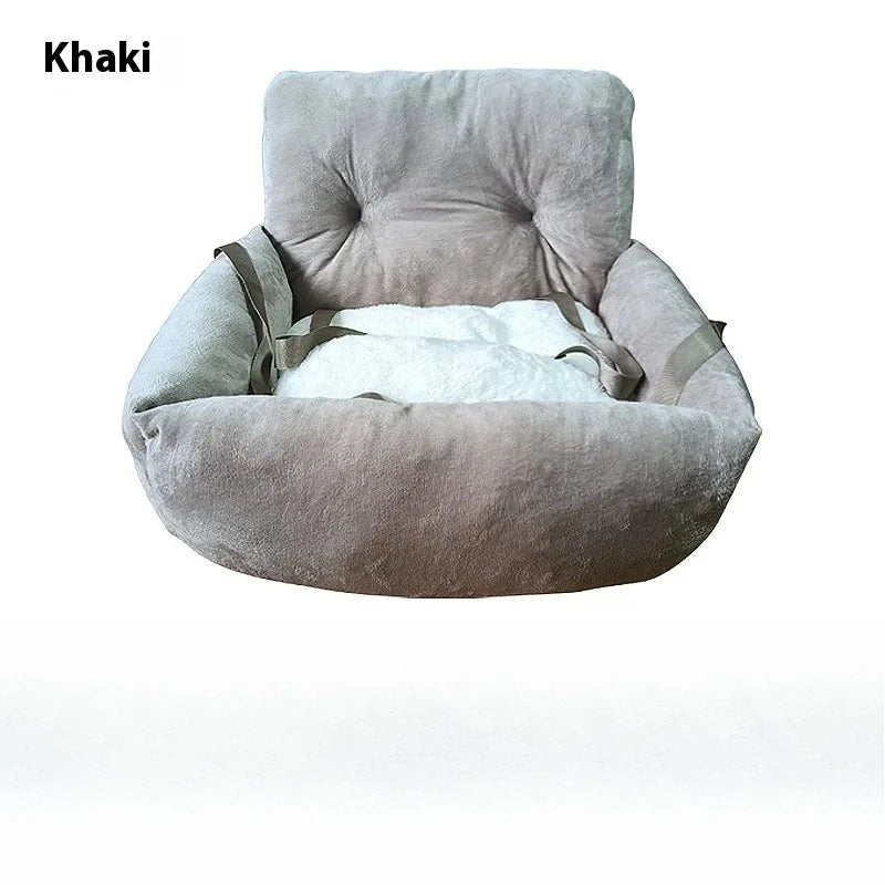 Wholesale of All-season Pet Cat and Dog Car Beds, Car Dog Cages, Dog Beds, Handle Type Car Seats and Pet Supplies Oasis Select khaki S 44x35x27cm
