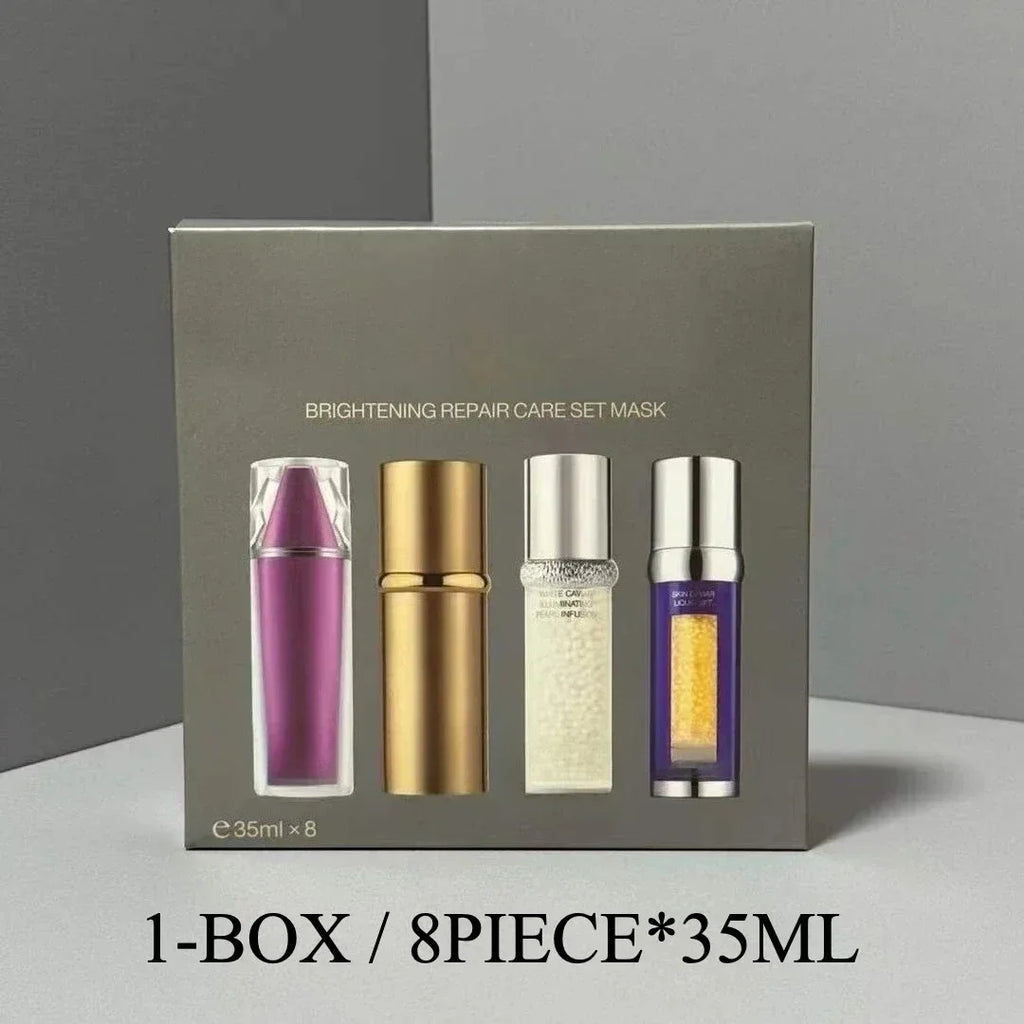 Alcohol-Free Face Cream 50ml & Body Lotion 150ml Set | Floral Face & Body Moisturizer Set Oasis Select 1box with 8pcs mask