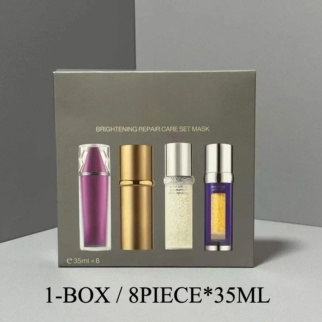 Alcohol-Free Face Cream 50ml & Body Lotion 150ml Set | Floral Face & Body Moisturizer Set Oasis Select 1box with 8pcs mask
