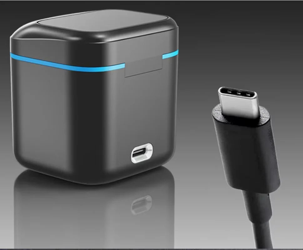 3-Way GoPro Hero 9–13 Fast Charger + Type-C Cable