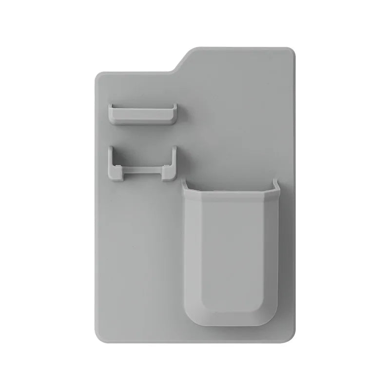 Silicone Shower Mirror & Toothbrush Holder – Self-Grip, Shatterproof