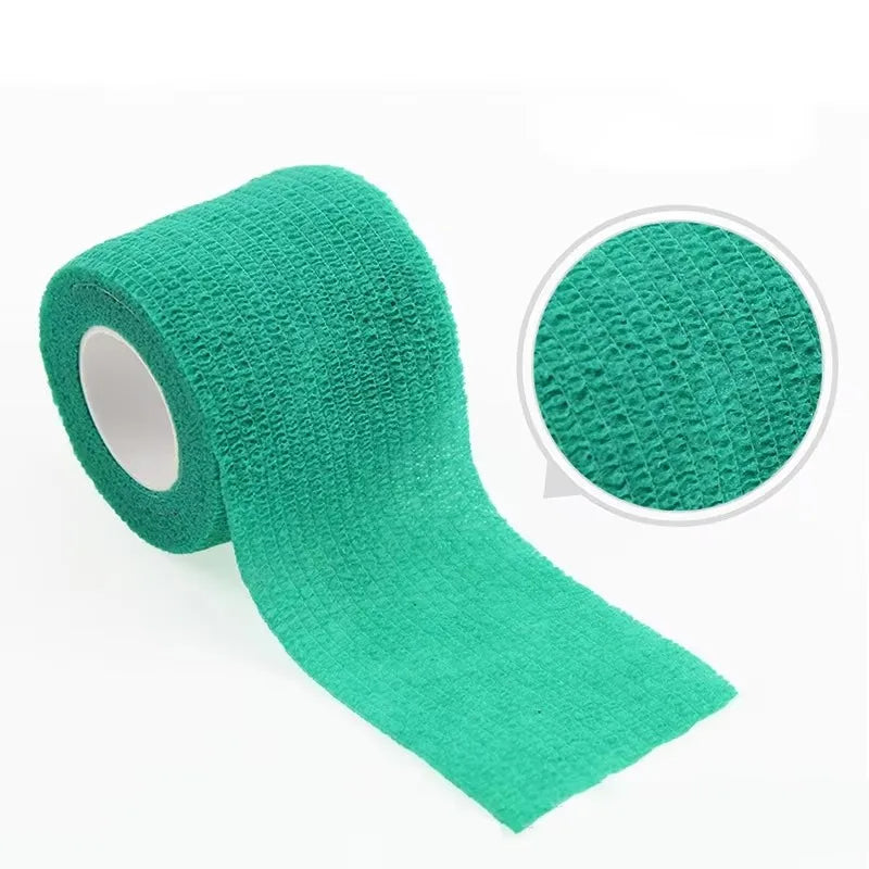 1Rolls Self Adhesive Elastic Sports Bandage Wrap - Joints & Limbs & Pet Protection | Athletic Injury Tape | Compression Strap Oasis Select Lake green 15cm