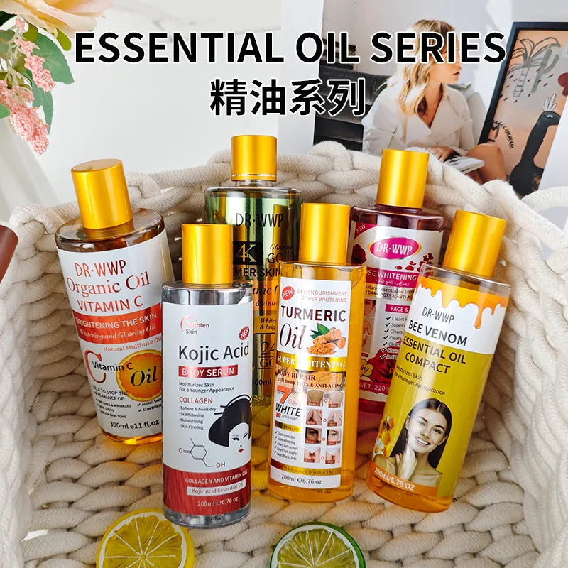 Turmeric Massage Oil – Body SPA, Moisturizing & Scraping 200/300ml Body Massage Oil Oasis Select