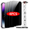 4PCS Privacy Screen Protector For iPhone 14 Pro Max 16 Pro Anti-Spy Glass For iPhone 13 15 12 11 Pro Max 13 Mini Tempered Glass Oasis Select For iPhone 14 Plus 4PCS Privacy Glass