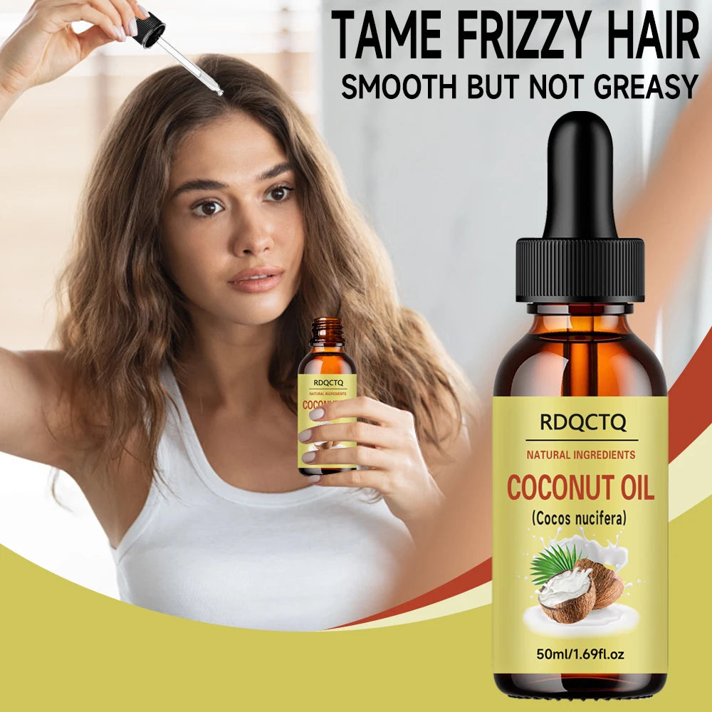 RDQCTQ Coconut Oil – Natural Hair & Skin Moisturizer Natural Hair & Skin Oil Oasis Select