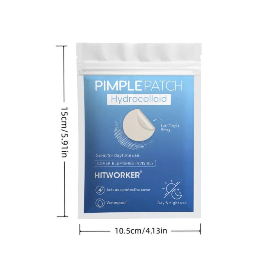 212/412 pieces of HITWORKER tea tree oil acne patch - round transparent design, makeup concealer patch, acne emergency, invisibl Oasis Select