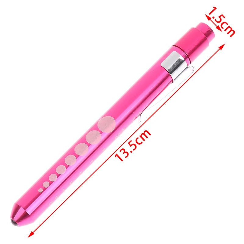 Oral Xamination Pen Light, Pen Flashlight, Pupil Examination Pen Light, Medical Pen Light With Pupil Gauge And Ruler Oasis Select
