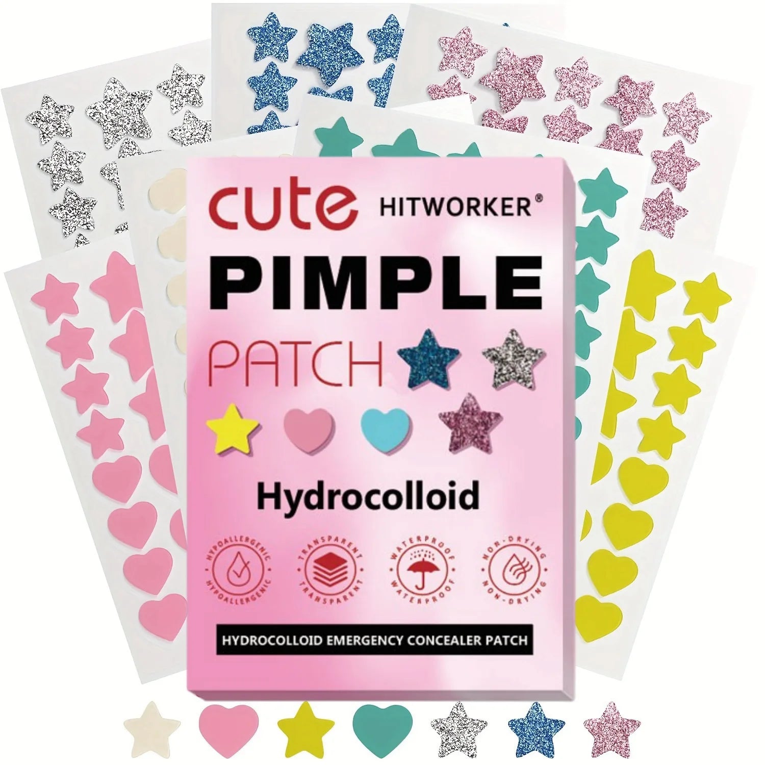 Hydrogel non irritating acne patch -260 pieces per box - alcohol free, used to absorb acne secretion, necessary for acne care Oasis Select 260pcs