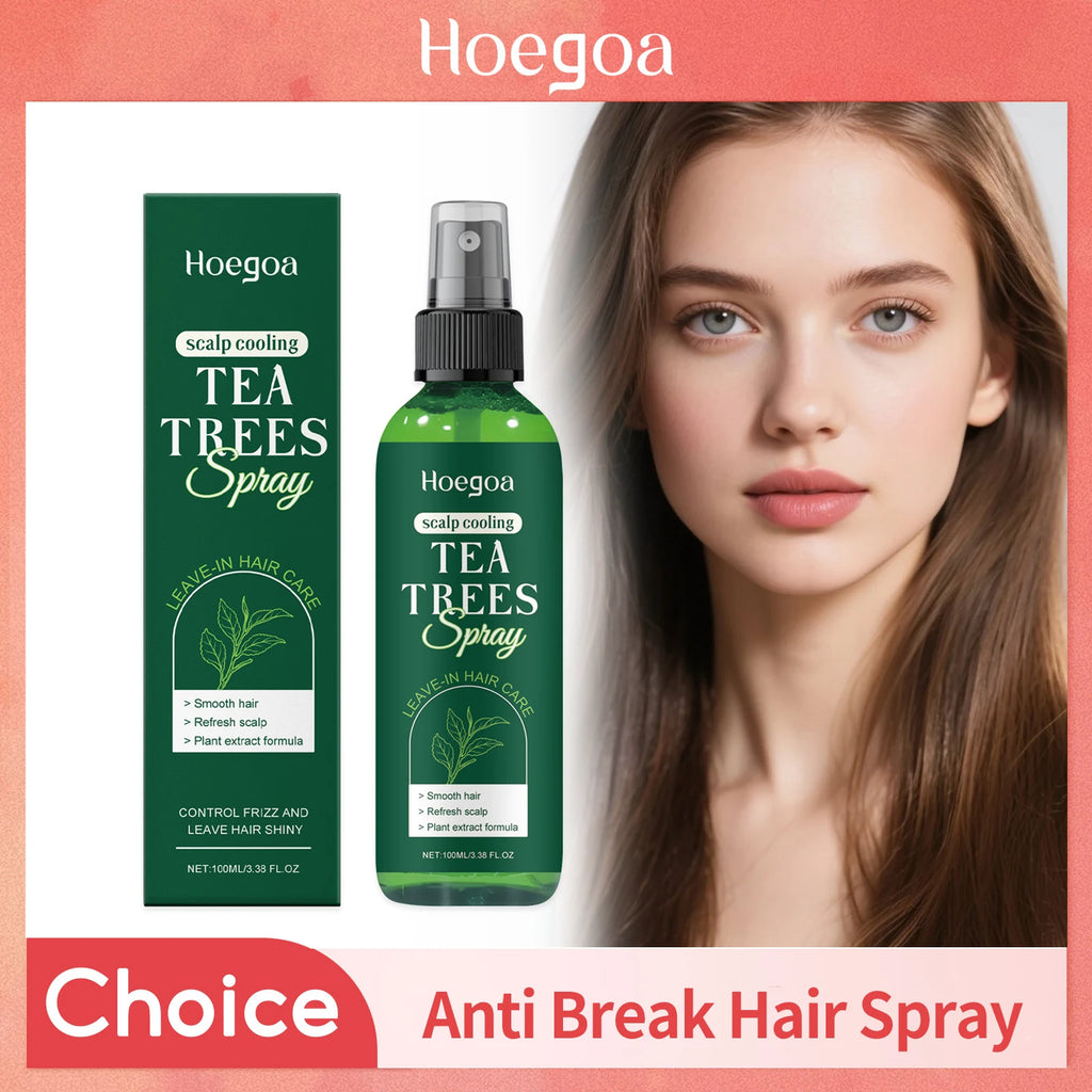Tea Tree Oil Anti Hair Break Spray Hair Growth Thicken Strengthing Root Repair Damage Moisturizing Scalp Anti Hair Loss Spray Oasis Select