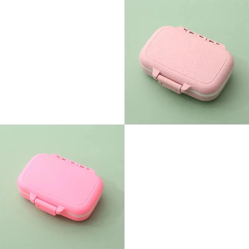 1 Mini Portable Pills Organizer Case 3 Grids Pillbox Tablet Storage