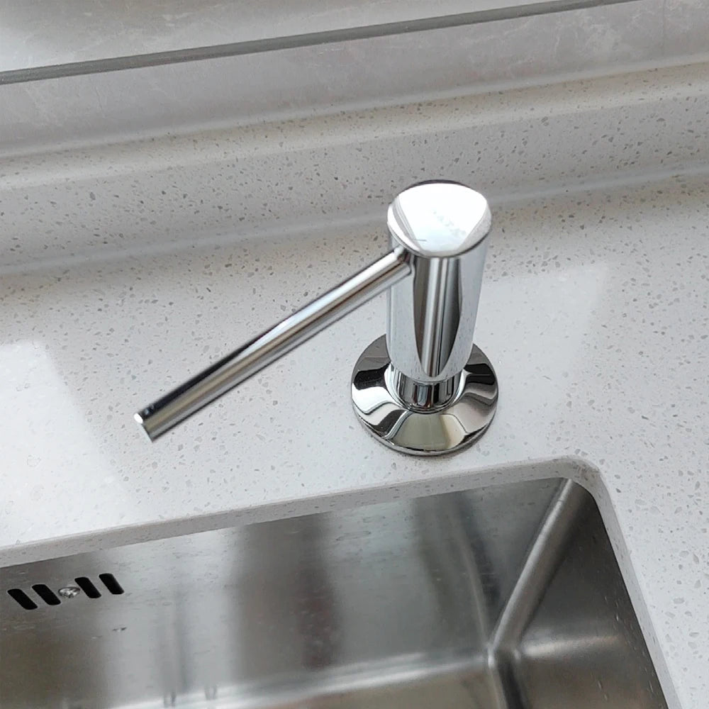 Brass Kitchen Sink Liquid Soap Dispenser Built-in Lotion Pump Head Oasis Select
