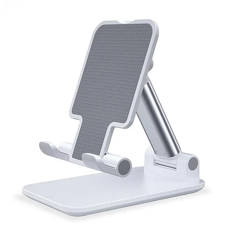 Mobile Phone Stand Desktop Lazy Bedside Universal Support Stand for Cell Phone Foldable and Hoisting Multi-Function Telescopic Oasis Select white