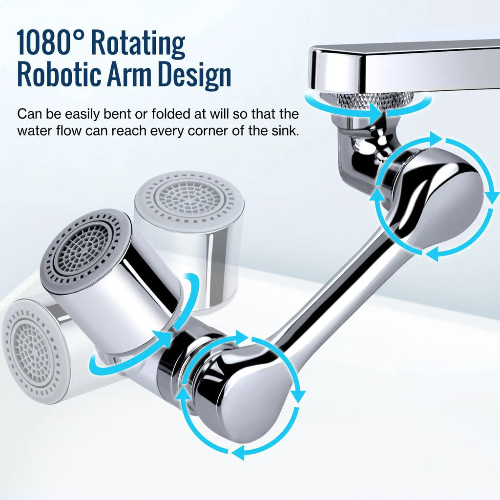 1080° Universal Rotation Faucet Sprayer Head 22/24mm Adaptor Washbasin Faucet Extender Aerator Bubbler Nozzle Kitchen Tap Oasis Select