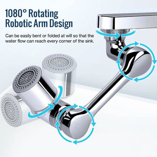 1080° Universal Rotation Faucet Sprayer Head 22/24mm Adaptor Washbasin Faucet Extender Aerator Bubbler Nozzle Kitchen Tap Oasis Select