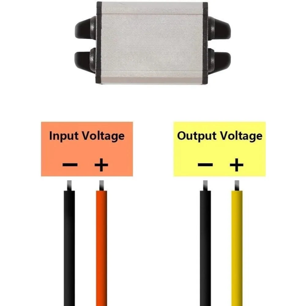 DC 12V Step Down To 6V 3A 18W Buck Voltage Waterproof Module Power Supply Board Compatible For Car Automotive LED Display Radio Oasis Select