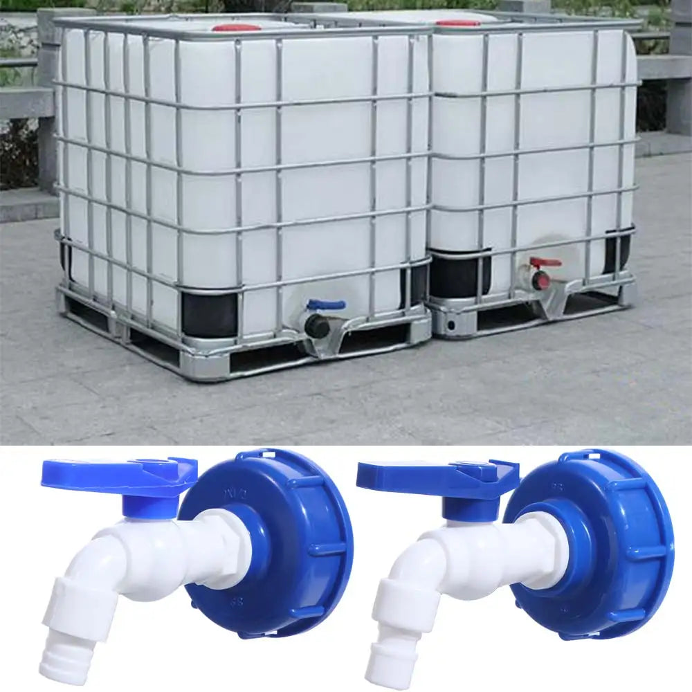 S60x6 IBC Tank Tap Adapter Valve – 1/2" & 3/4" Quick Connect