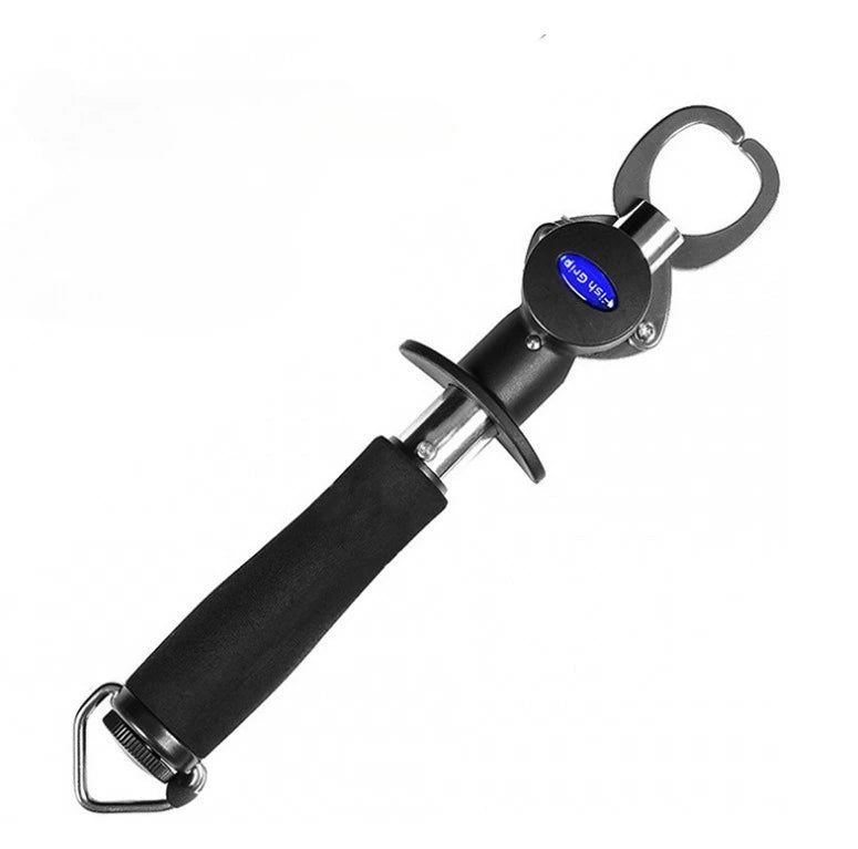 Fish Control Device Stainless Steel Belt Weighing with Ruler Fish Lock Fish Clamp Fish Catch Device Fish Clamp Fishing Gear Oasis Select Weighing tape ruler