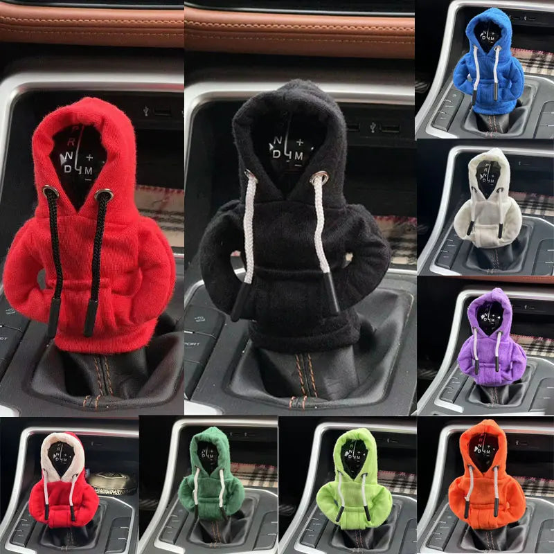 Mini Hoodie Gear Shift Knob Cover – Universal Car Decor