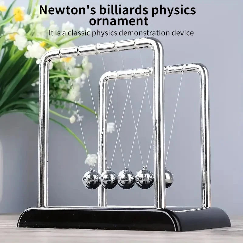 Newton Pendulum Balance Balls: Stylish Desk Decor & Educational Dynamics Toy for Office & Home Oasis Select