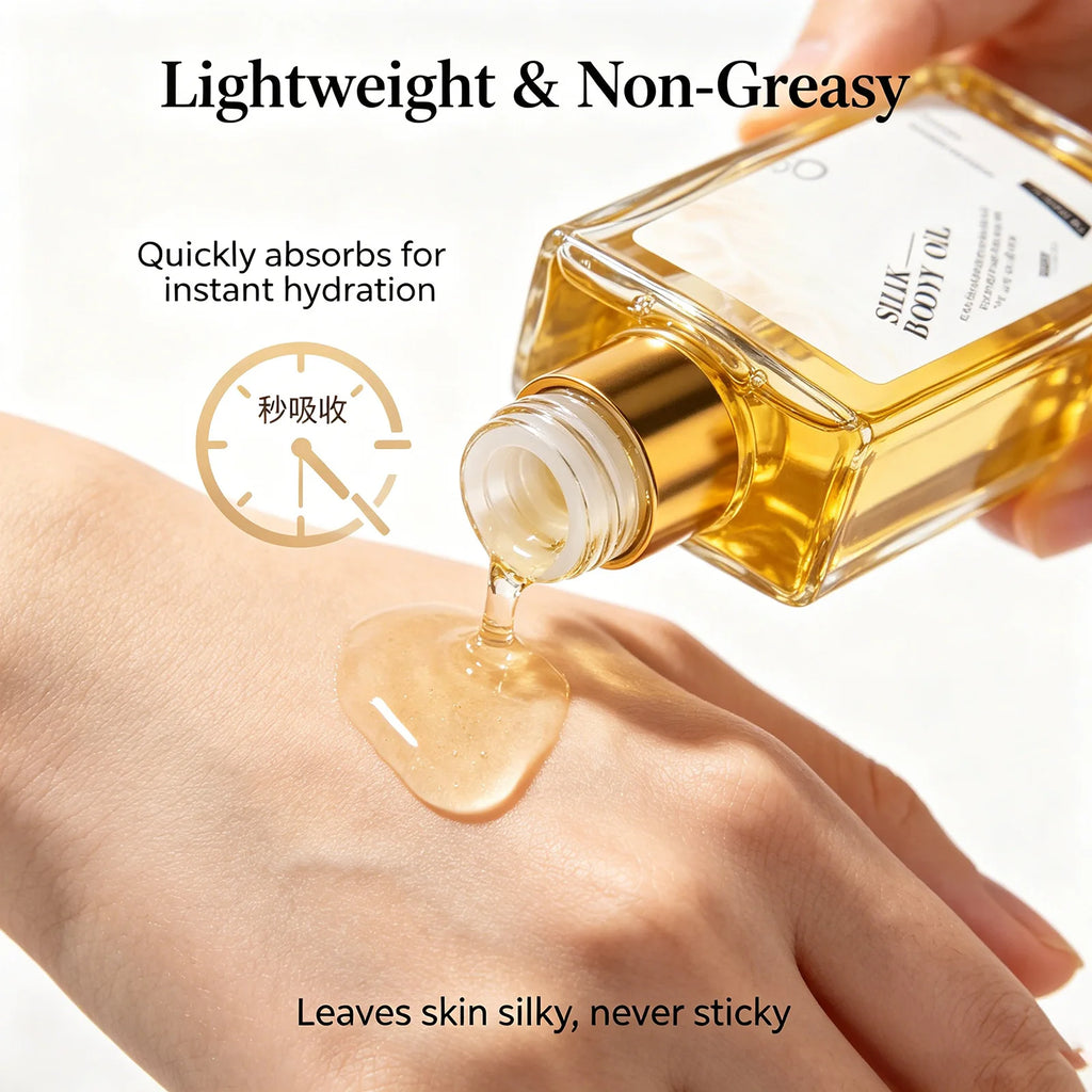 OceAura Silk Body Oil – Hydrating Dry Oil for Smooth Skin Body Moisturizer Oil Oasis Select