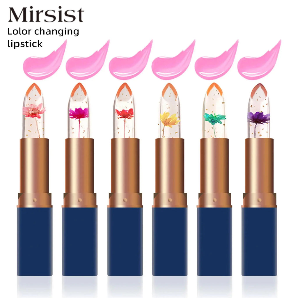 MIRSIST Color Changing Jelly Flower Lipstick – Moisturizing Balm