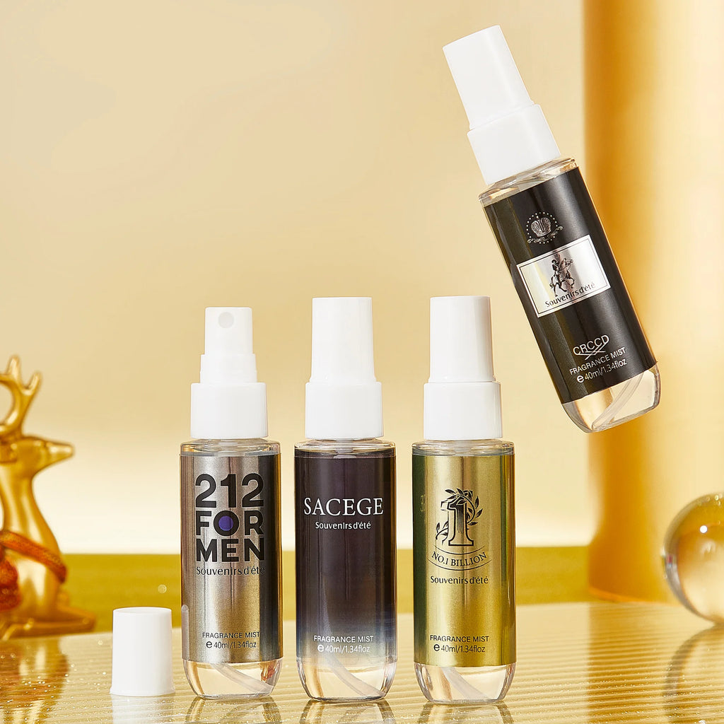 4-Pack Men's Alcohol-Free Fragrance Spray Set | 40ml x4 Men's Fragrance Set Oasis Select