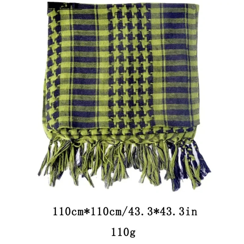 Keffiyeh Tactical Desert Scarf Wrap Shemagh Head Neck Arab Scarf Keffiyeh Scarf Wrap for Men And Women Oasis Select