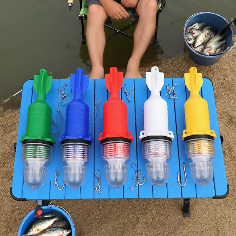 Fishing Light Underwater Net Beacon Buoy Signal Light Indicator Light Lures Fish Finder Lamp Flashing Double Flash Lamp Oasis Select