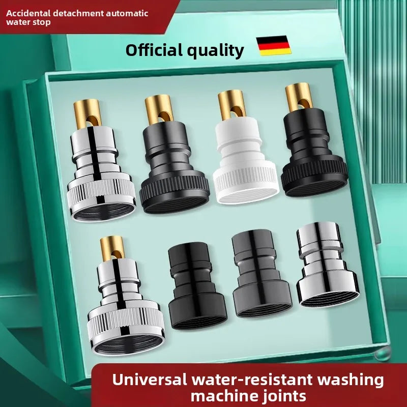 3/4" 1/2''Thread Connector Faucet Hose Tap Water Adapter Quick Connector Water Pipe Fittings Home Replacement Accessory Oasis Select