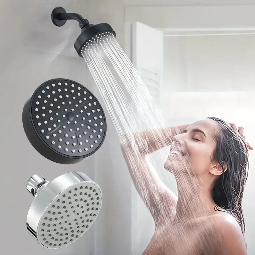 4-Inch Wall Mounted Rainfall Shower Head | Rotatable Spray