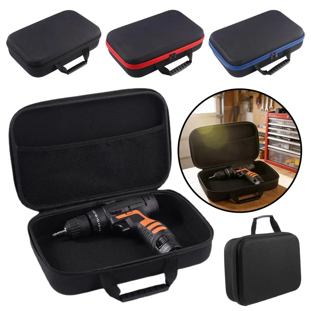 Hard Shell Drill Case – Shockproof Cordless Drill Storage Bag