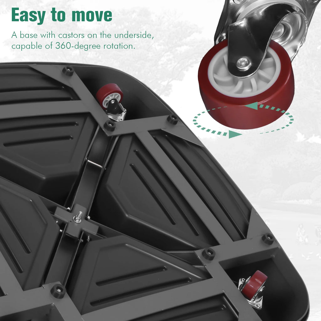 Cantilever Umbrella Base W/ Wheels Offset Umbrella Base Outdoor Umbrella Holder for Outdoor Deck Lawn Garden Umbrella Accessory Oasis Select