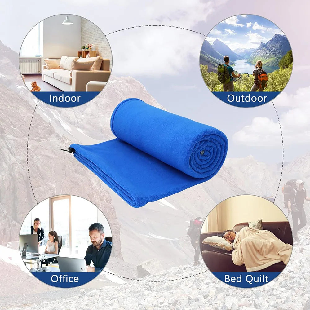 Soft Fleece Sleeping Bag Liner Camping Blanket Ultra-light Outdoor Travel Sheets Tent Bed Warm Sleeping Bag Oasis Select