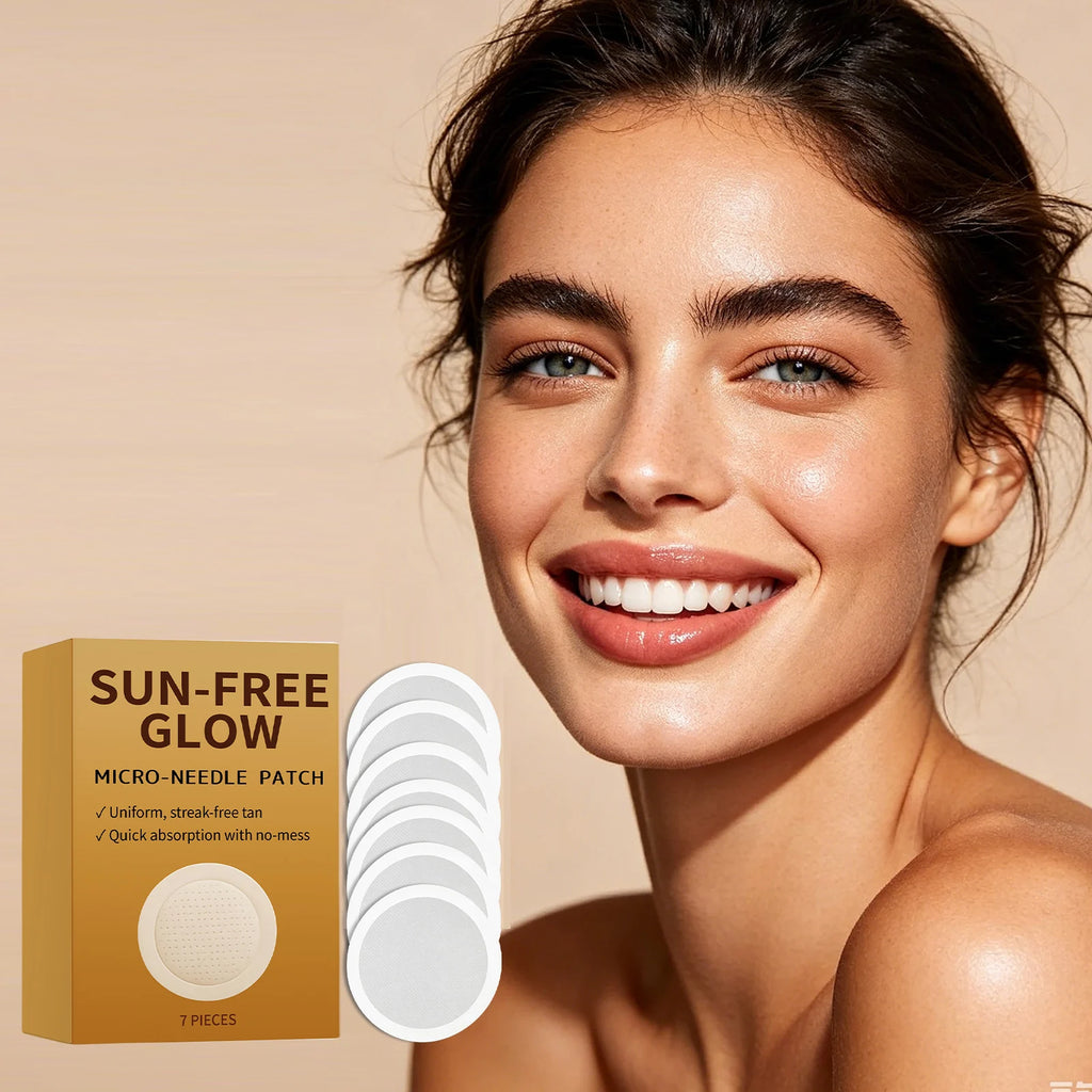 0.25mm Micro-Needle Patch Sun-Free Glow Uniform Streak-Free Tan Quick Absorption No Mess Facial Self Tanning Patch tool Oasis Select