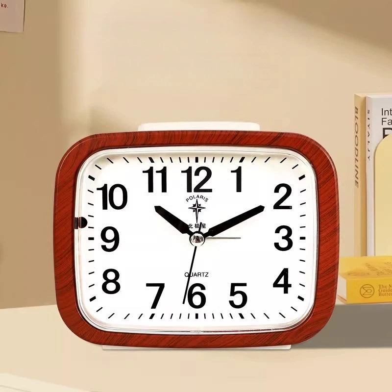 Clock Living Room Desktop Decoration Bedside Clock Table Desktop Home Decoration Ornament with Backlight Minimalist Style Oasis Select