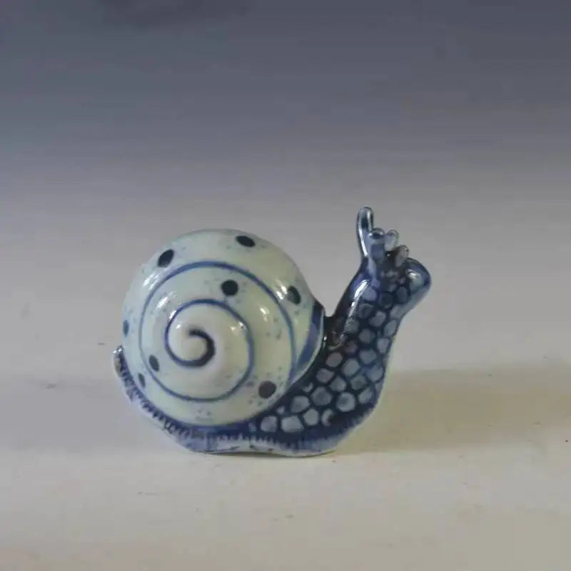 Antique Porcelain Republic Of China Style, Blue And White Tea Pet Desk Ornament Oasis Select