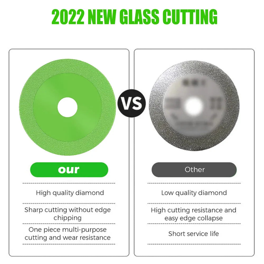 22mm Inner hole Glass Cutting Disc Diamond Marble Saw Blade Ceramic Tile Jade Special Polishing Cutting Blade Sharp Brazing Oasis Select