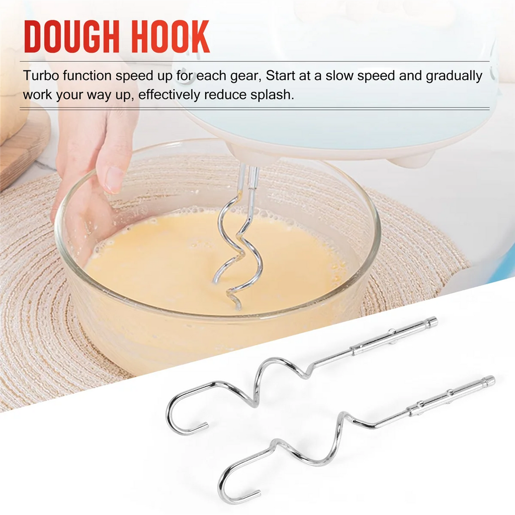 Economical Electric Hand Mixer 7-Speed Handheld Egg Whisk Kitchen Egg Sticks Dough Hooks Oasis Select