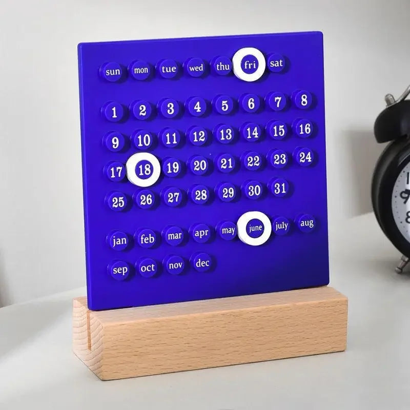 Diy Perpetual Calendar Ring Table Calendar Table Acrylic Calendar Display Learn Countdown Reminder Card Oasis Select B 13.5X18CM