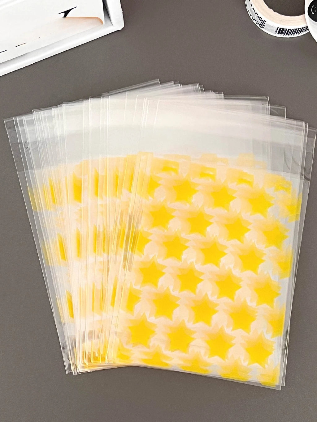 Clear Opp Gift Packaging Bag With Star & Circle Print - A Convenient Way to Store and Display Your Accessories Oasis Select