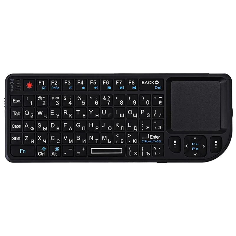 AyeBeau RGB Mini Wireless Keyboard Touchpad | French Spanish Russian