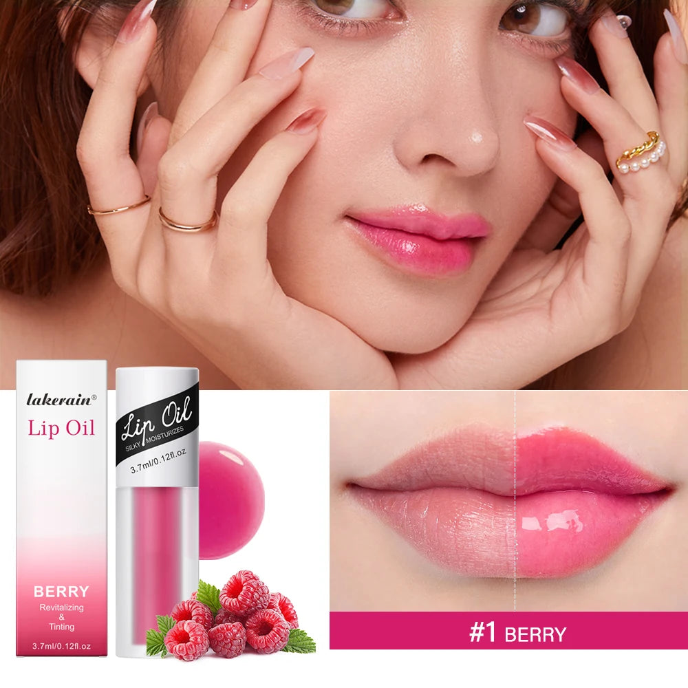 Lakerain Lip Glow Oil – Tinted Moisturizing Lip Gloss 3.7ml