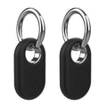 Galaxy SmartTag 2 Silicone Case – Keychain Anti-Scratch Cover Tracker Silicone Case Oasis Select 2PCS Black For SmartTag 2