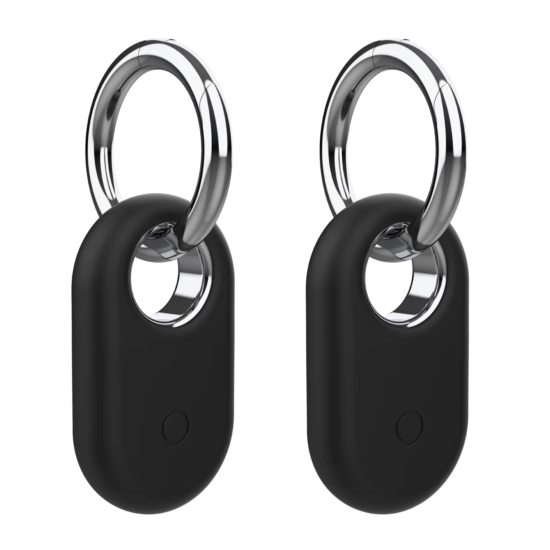 Galaxy SmartTag 2 Silicone Case – Keychain Anti-Scratch Cover Tracker Silicone Case Oasis Select 2PCS Black For SmartTag 2