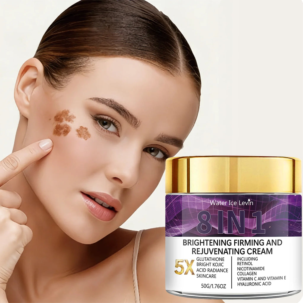 5X Glutathione Brightening Cream – Retinol & Kojic Acid 8-in-1 Brightening Face Cream Oasis Select