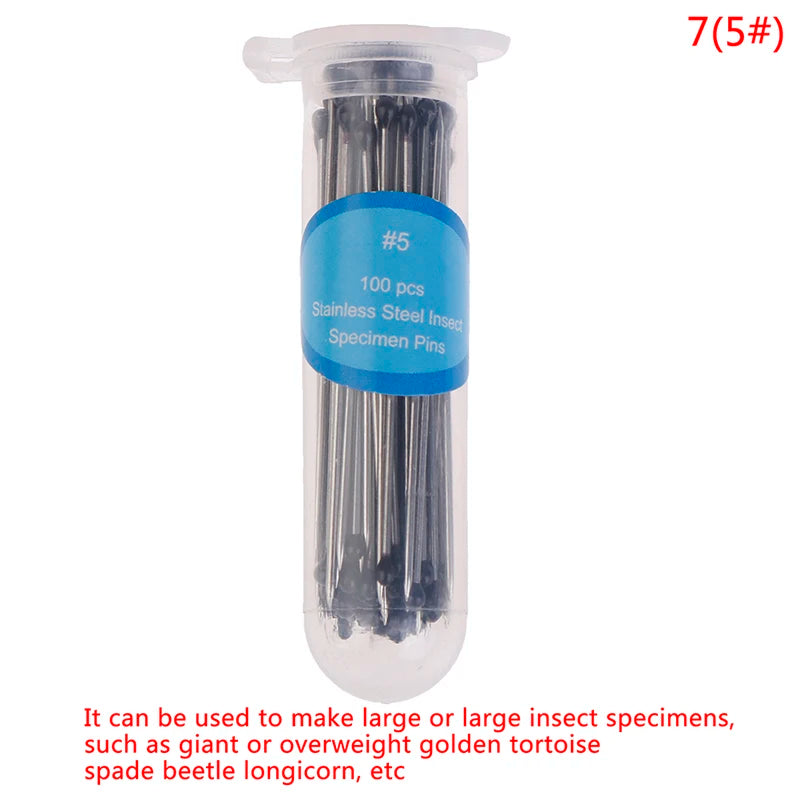 100Pcs Stainless Steel Insect Pins for School Lab Entomology Research - Educational & Scientific Specimen Needles Oasis Select 75